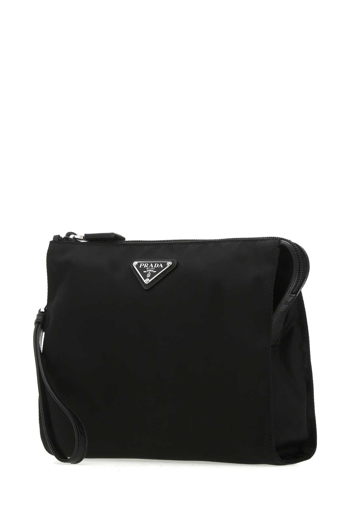 Prada Men Black Re-Nylon Clutch by Luosophy