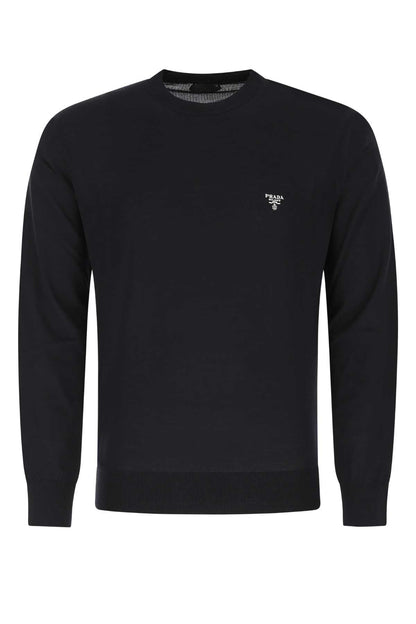 Prada Men Midnight Blue Wool Sweater by Luosophy
