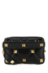 Valentino Garavani Men Black Nappa Leather Roman Stud Handbag by Luosophy