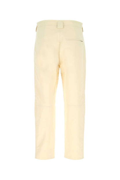 Jil Sander Men Ivory Cotton Pant by Luosophy