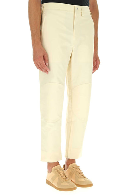Jil Sander Men Ivory Cotton Pant by Luosophy