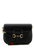 Gucci Women Black Leather Mini Horsebit 1955 Crossbody Bag by Luosophy