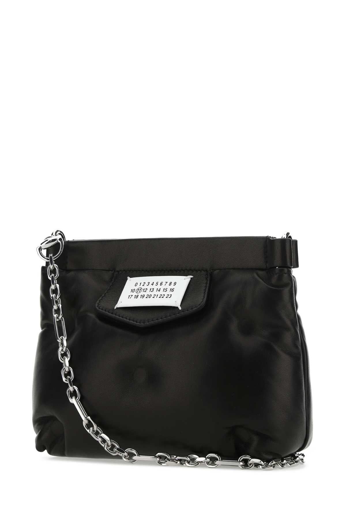 Maison Margiela Women Black Nappa Leather Glam Slam Red Carpet Clutch by Luosophy