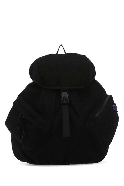 Ader Error Men Black Boucle Backpack by Luosophy