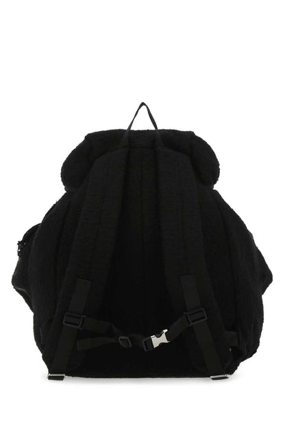 Ader Error Men Black Boucle Backpack by Luosophy