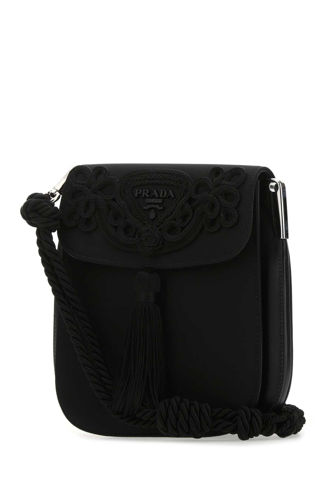 Prada Women Black Nylon Crossbody Bag by Luosophy
