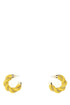 Bottega Veneta Women Yellow Nappa Leather And 925 Silver Twist Earrings by Luosophy