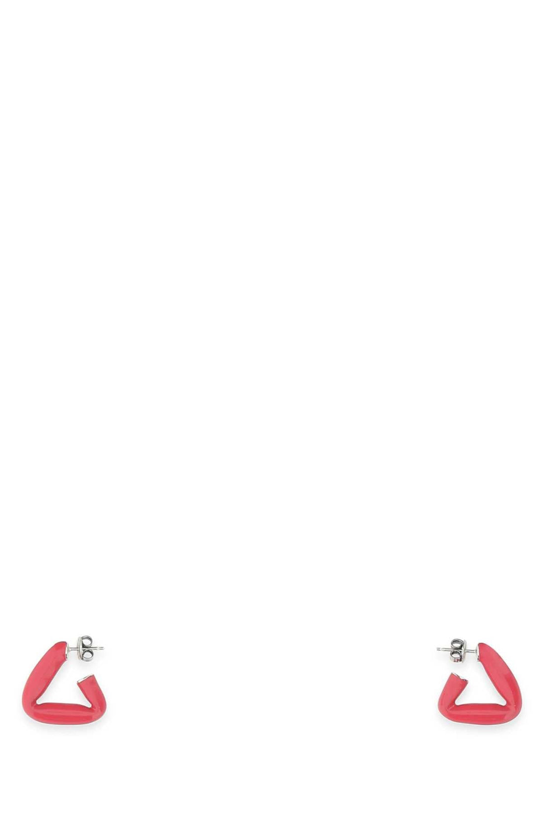Bottega Veneta Women Fuchsia 925 Silver Fold Earrings by Luosophy