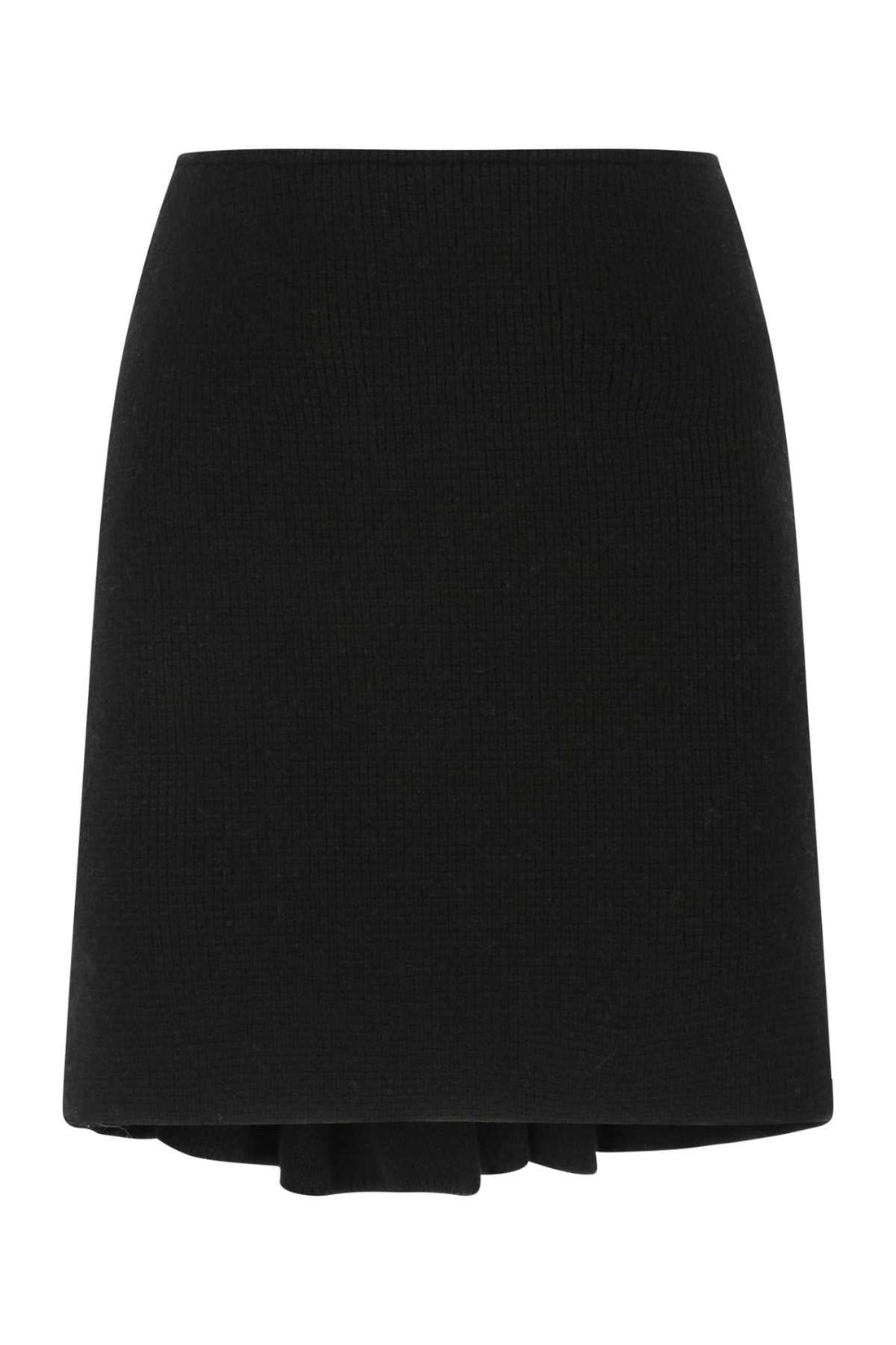 Bottega Veneta Women Black Wool Blend Skirt by Luosophy