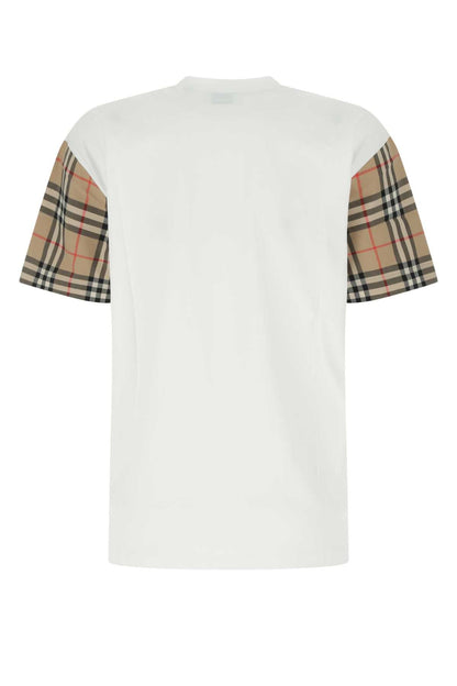 Burberry Women White Cotton T-Shirt by Luosophy