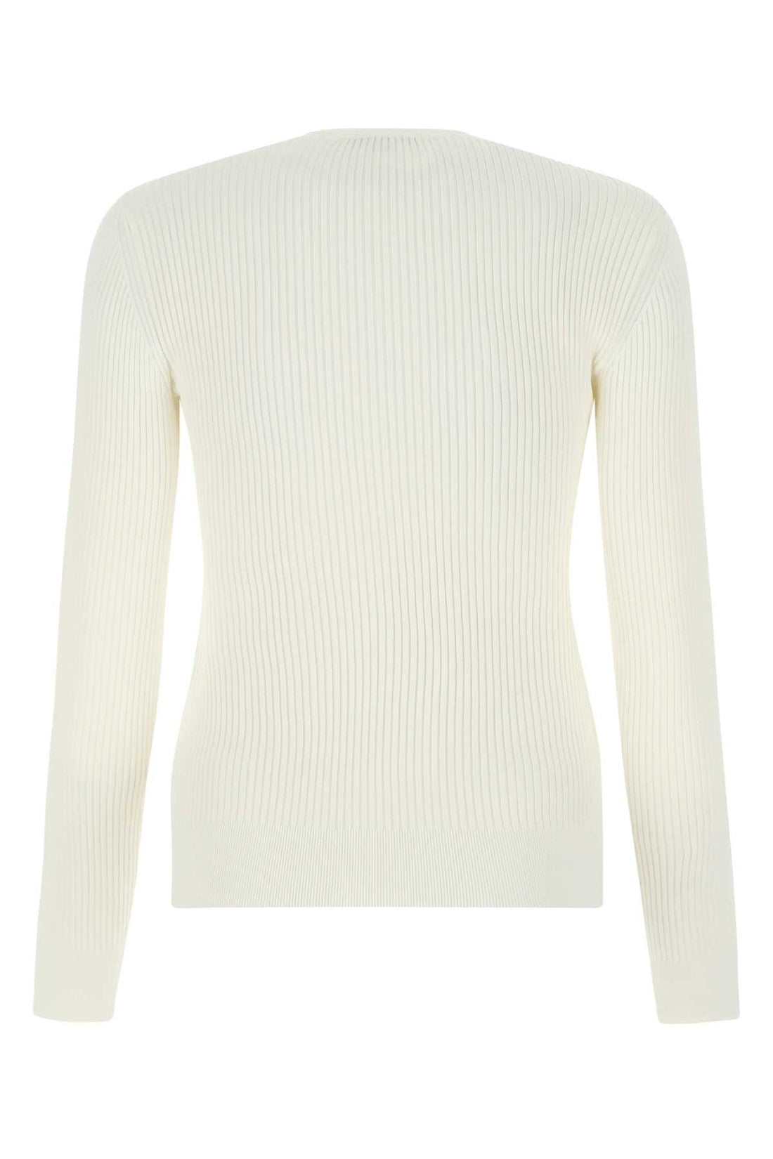 Alexander Mcqueen Women Ivory Stretch Viscose Sweater by Luosophy