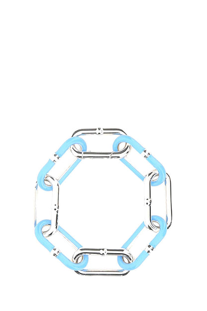 Bottega Veneta Women Two-Tone Silver Chain Bracelet by Luosophy