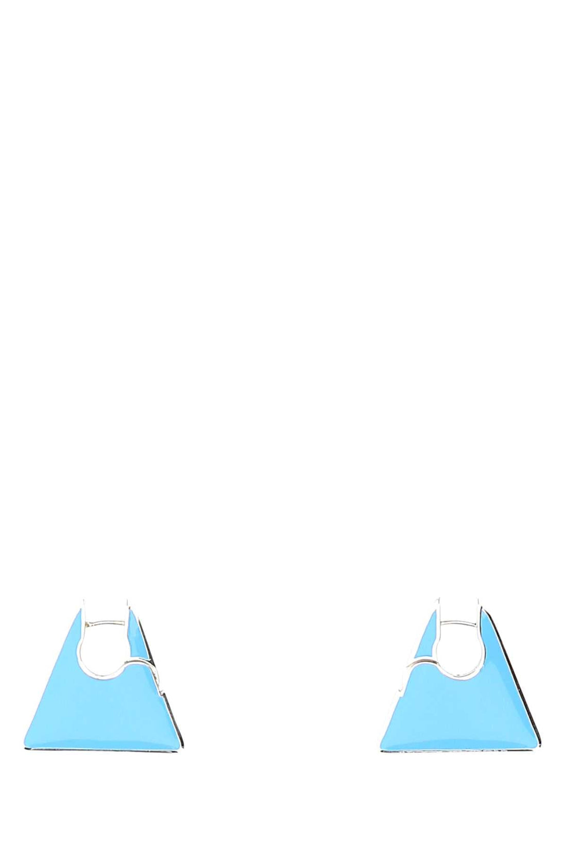 Bottega Veneta Women Light Blue Silver Essentials Earrings by Luosophy