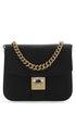 Maison Margiela Women Two-Tone Leather And Cotton New Lock Square Handbag by Luosophy