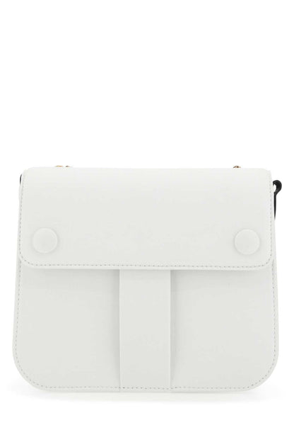 Maison Margiela Women Two-Tone Leather And Cotton New Lock Square Handbag by Luosophy