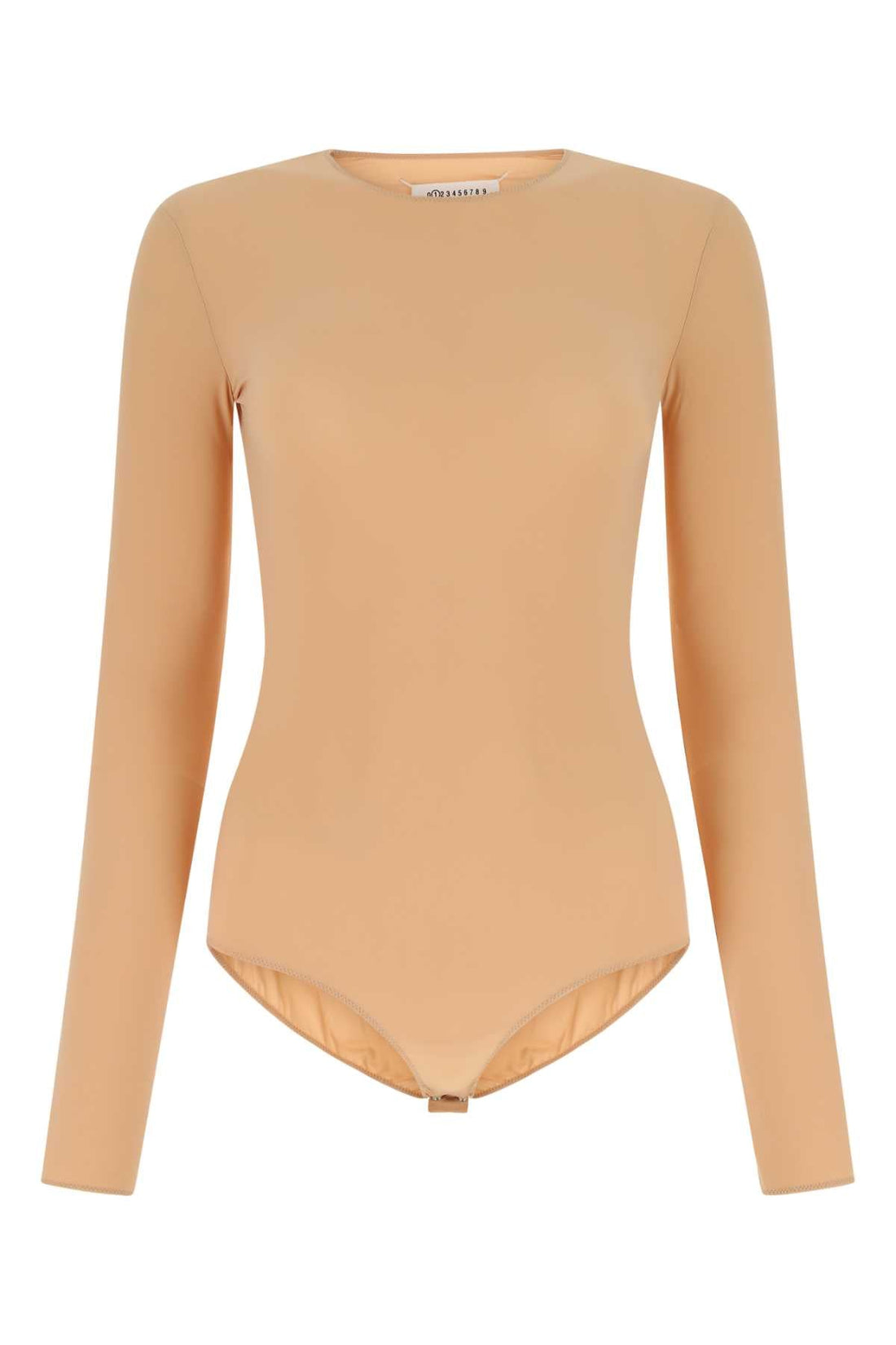 Maison Margiela Women Skin Pink Stretch Nylon Bodysuit by Luosophy