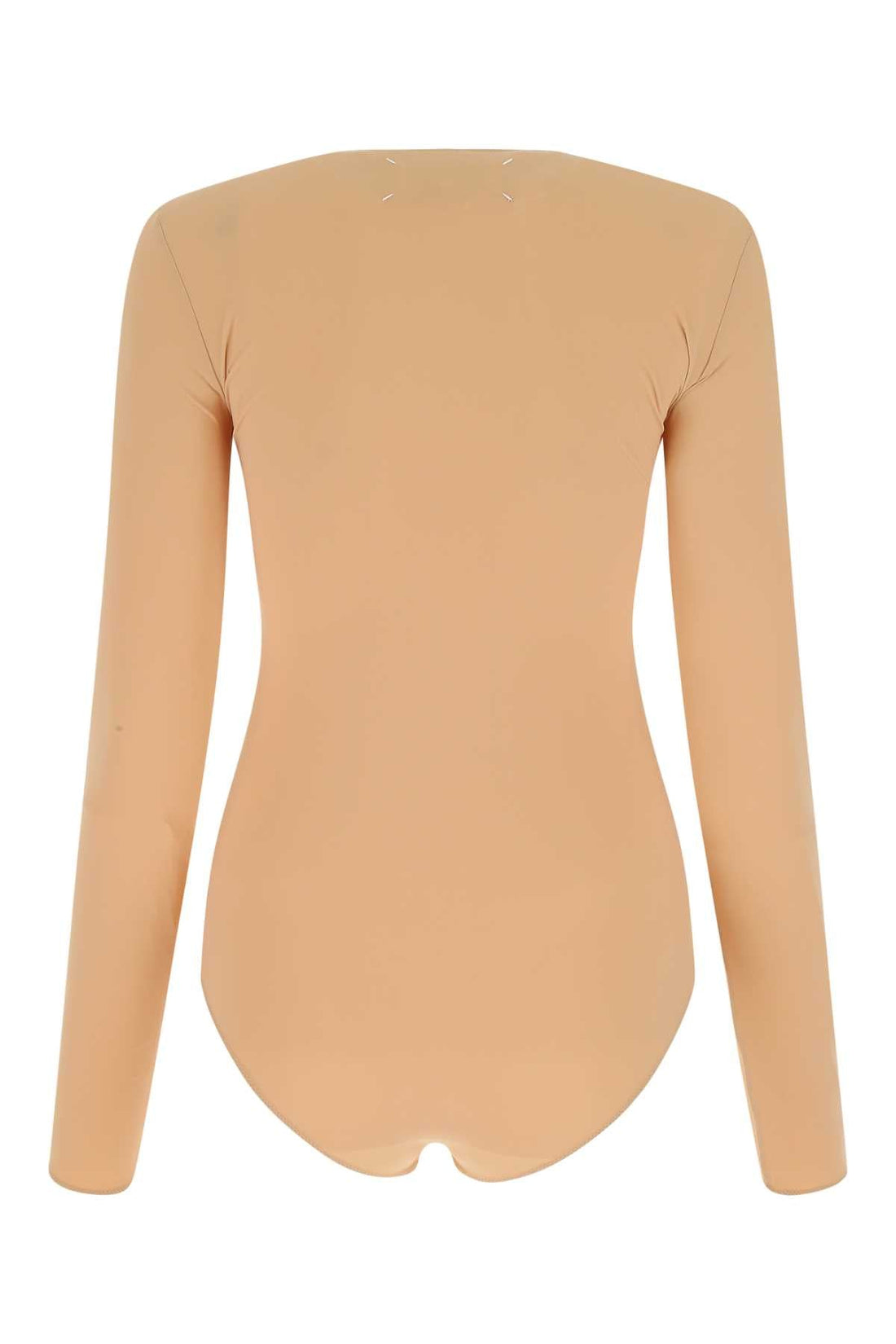 Maison Margiela Women Skin Pink Stretch Nylon Bodysuit