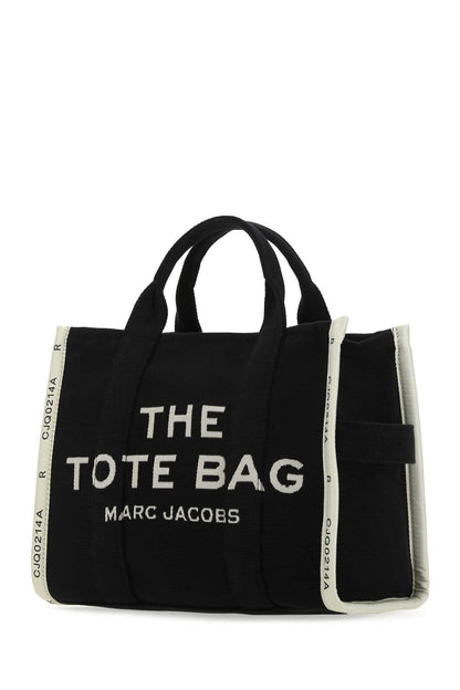 Marc Jacobs Women Black Canvas The Tote Shopping Bag by Luosophy