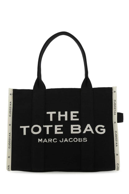 Marc Jacobs Women Black Canvas The Tote Shopping Bag by Luosophy