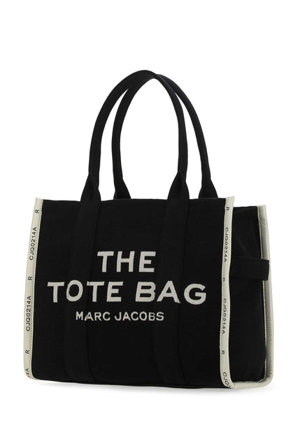 Marc Jacobs Women Black Canvas The Tote Shopping Bag by Luosophy