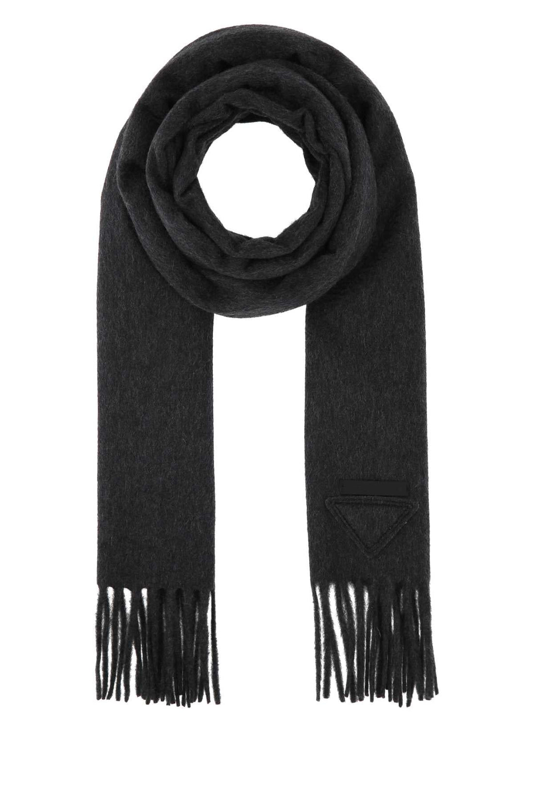 Prada Women Charcoal Cashmere Scarf by Luosophy