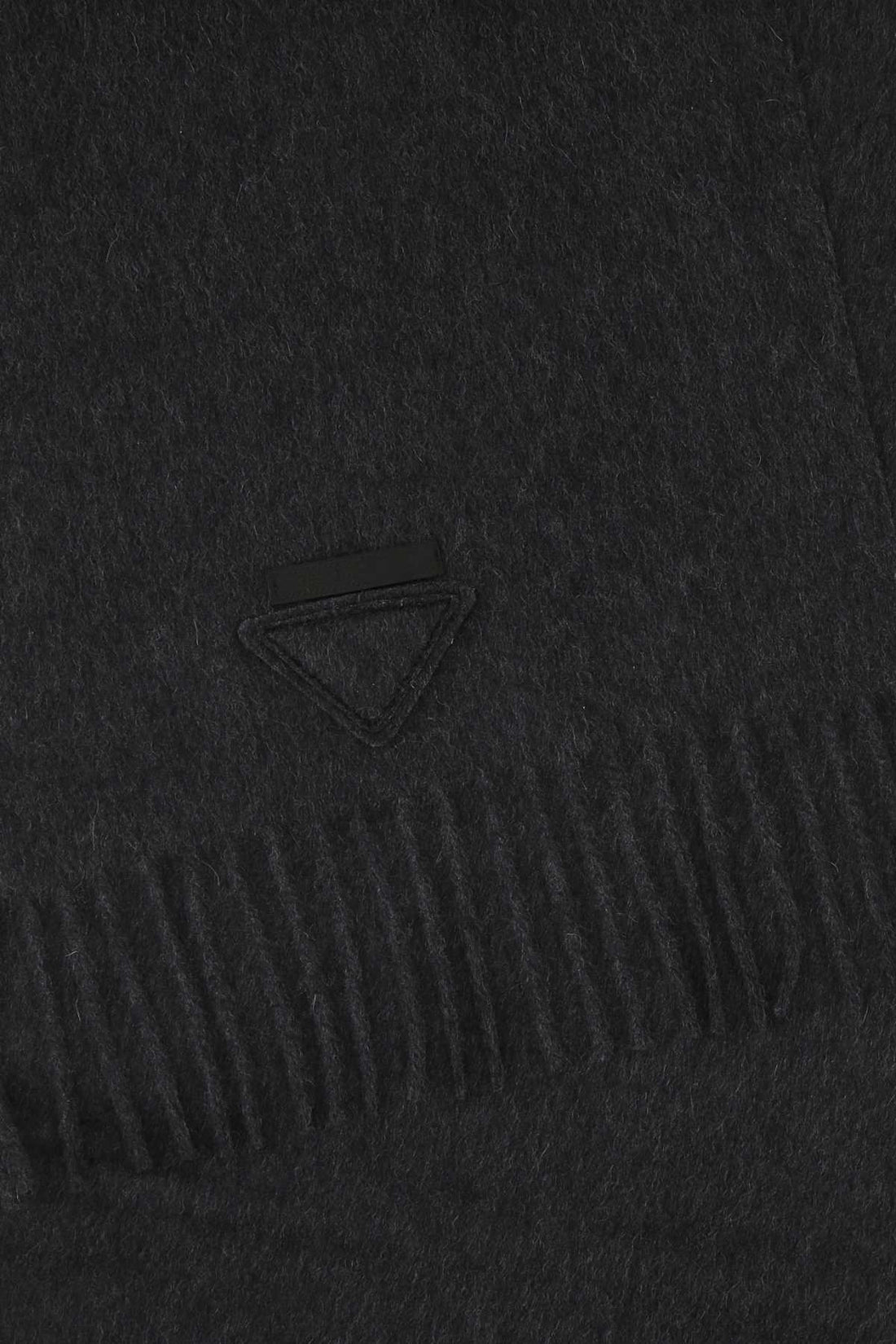 Prada Women Charcoal Cashmere Scarf by Luosophy