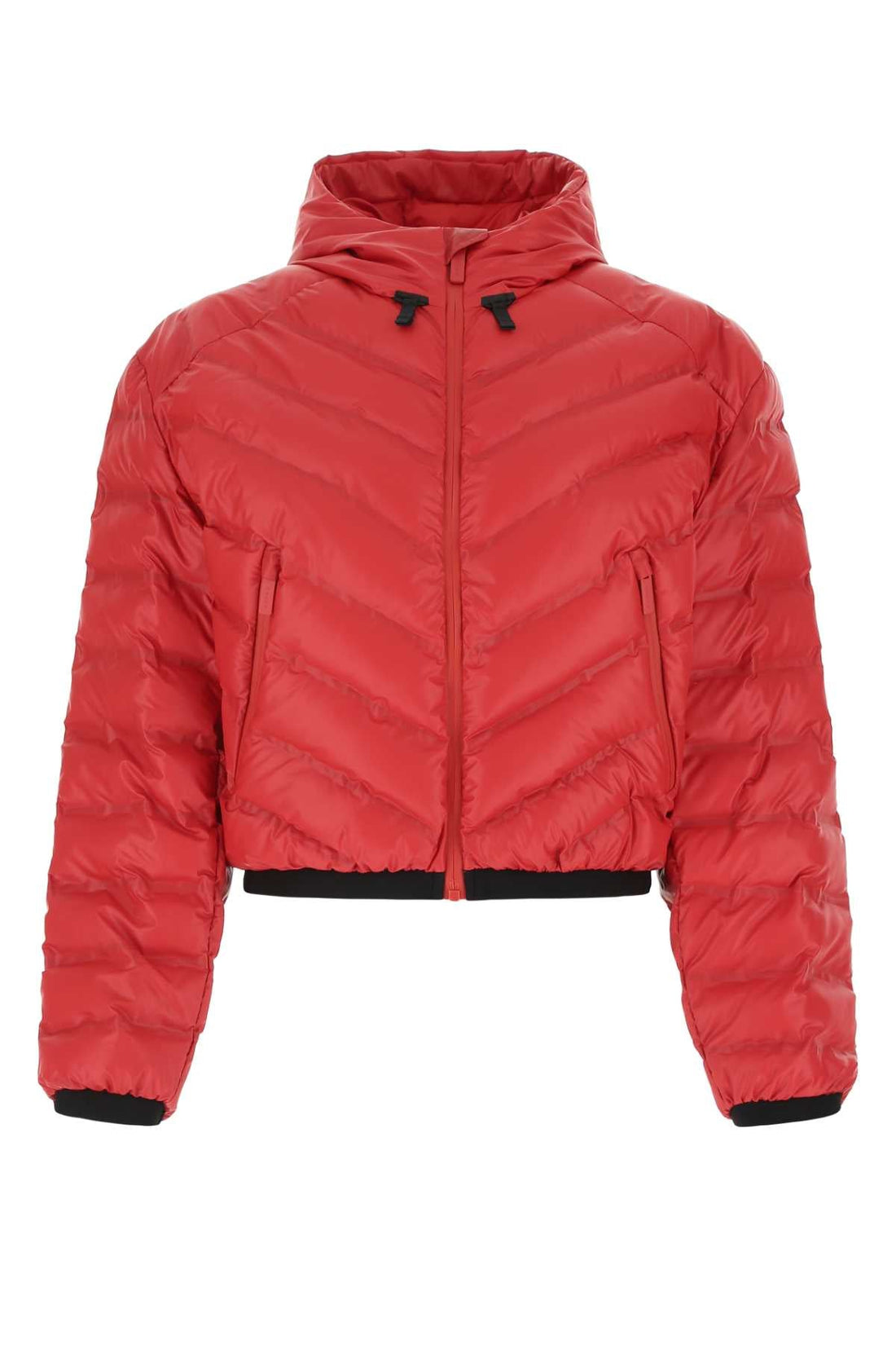 Prada Women Red Polyurethane Blend Padded Jacket by Luosophy