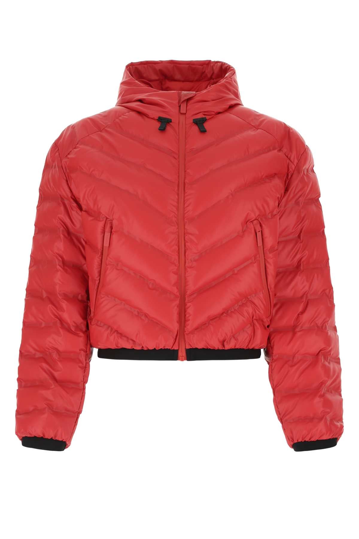 Prada Women Red Polyurethane Blend Padded Jacket by Luosophy