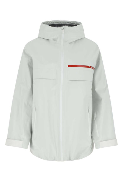 Prada Women Chalk Gore-Texâ® Oversize K-Way by Luosophy