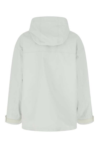 Prada Women Chalk Gore-Texâ® Oversize K-Way by Luosophy