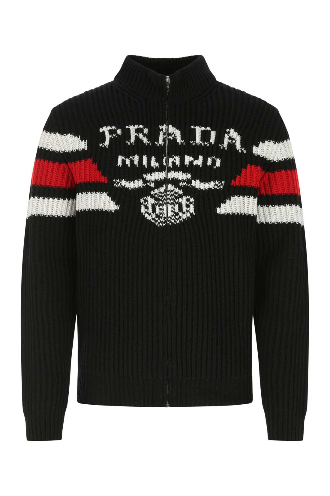 Prada Men Black Cashmere Cardigan by Luosophy