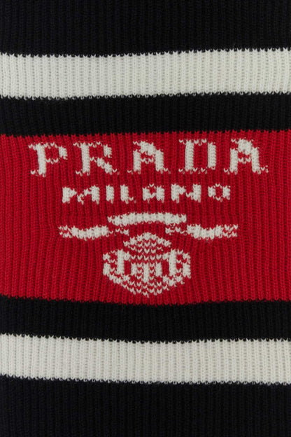 Prada Men Black Cashmere Scarf by Luosophy