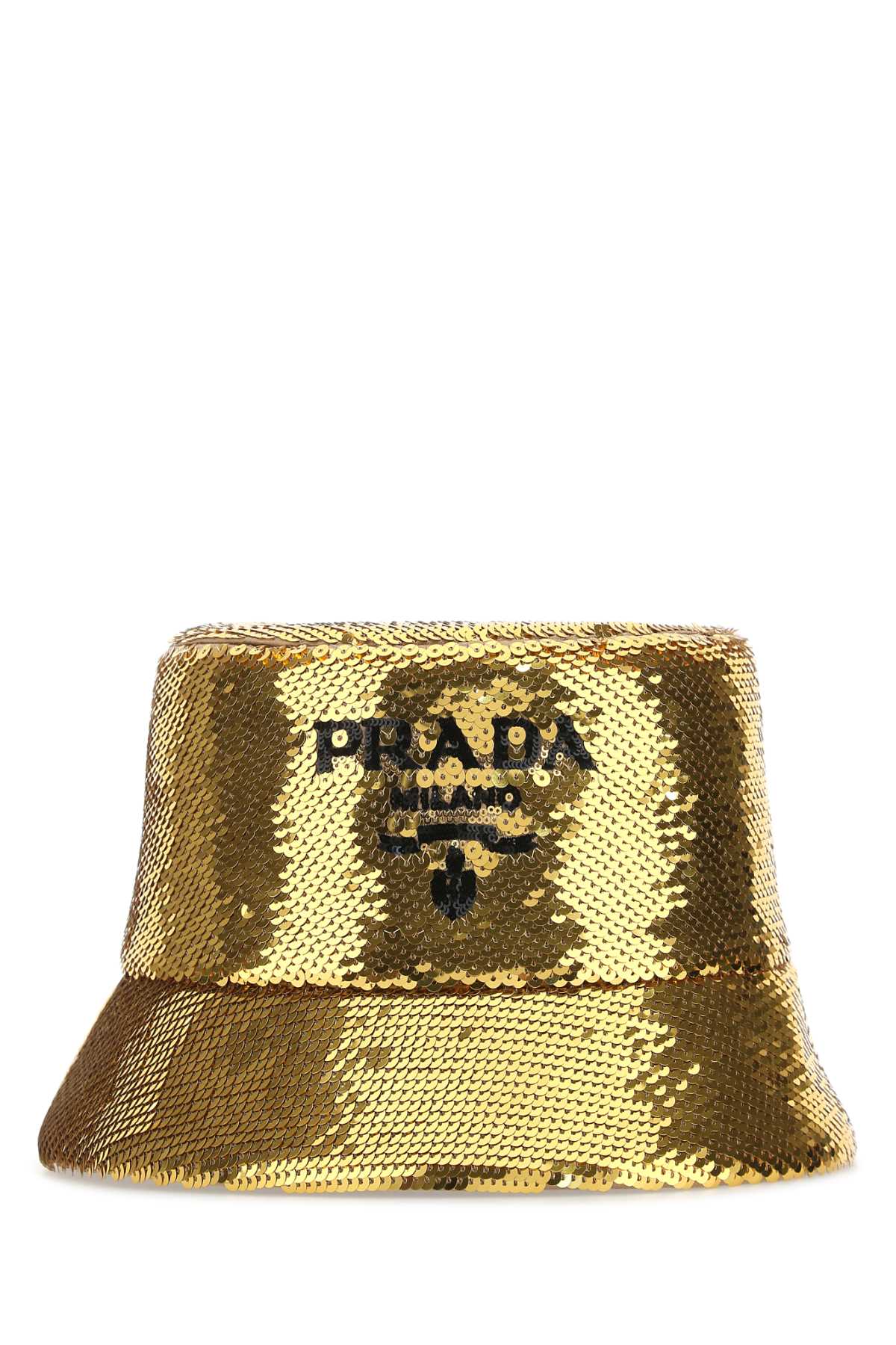 Prada Women Gold Sequins Bucket Hat by Luosophy