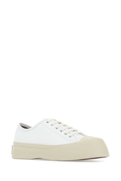 Marni Men White Leather Pablo Sneakers by Luosophy