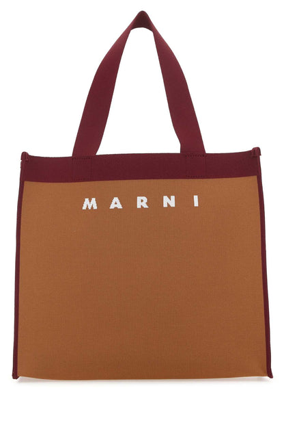 Marni Women Two-Tone Fabric Medium Shopping Bag by Luosophy
