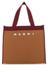 Marni Women Two-Tone Fabric Medium Shopping Bag by Luosophy