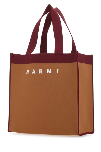 Marni Women Two-Tone Fabric Medium Shopping Bag by Luosophy