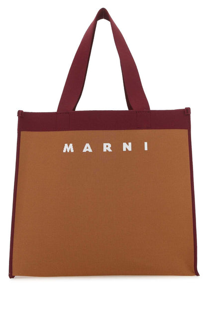 Marni Women Two-Tone Fabric Medium Shopping Bag by Luosophy