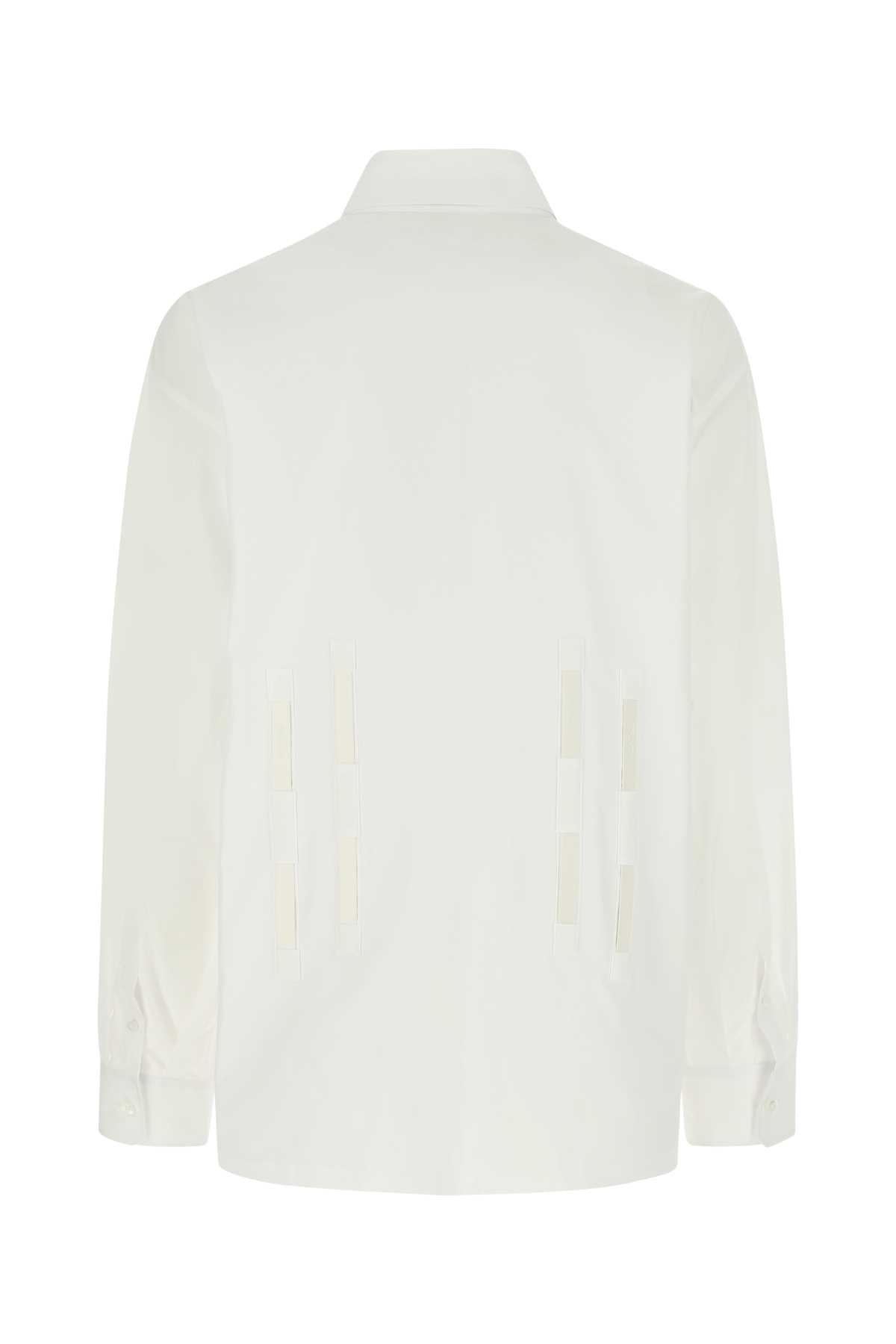 Prada Women White Poplin Oversize Shirt by Luosophy