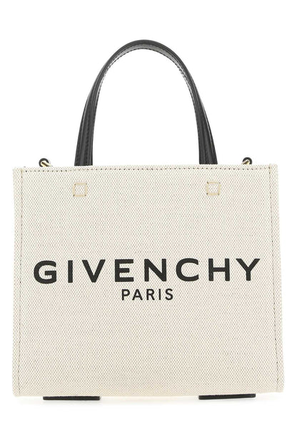 Givenchy Women Ivory Canvas Mini G-Tote Handbag by Luosophy