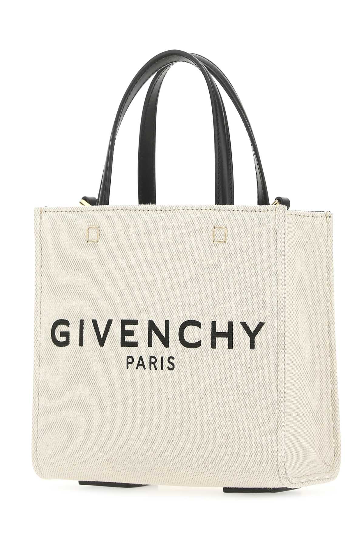Givenchy Women Ivory Canvas Mini G-Tote Handbag by Luosophy