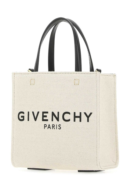 Givenchy Women Ivory Canvas Mini G-Tote Handbag by Luosophy