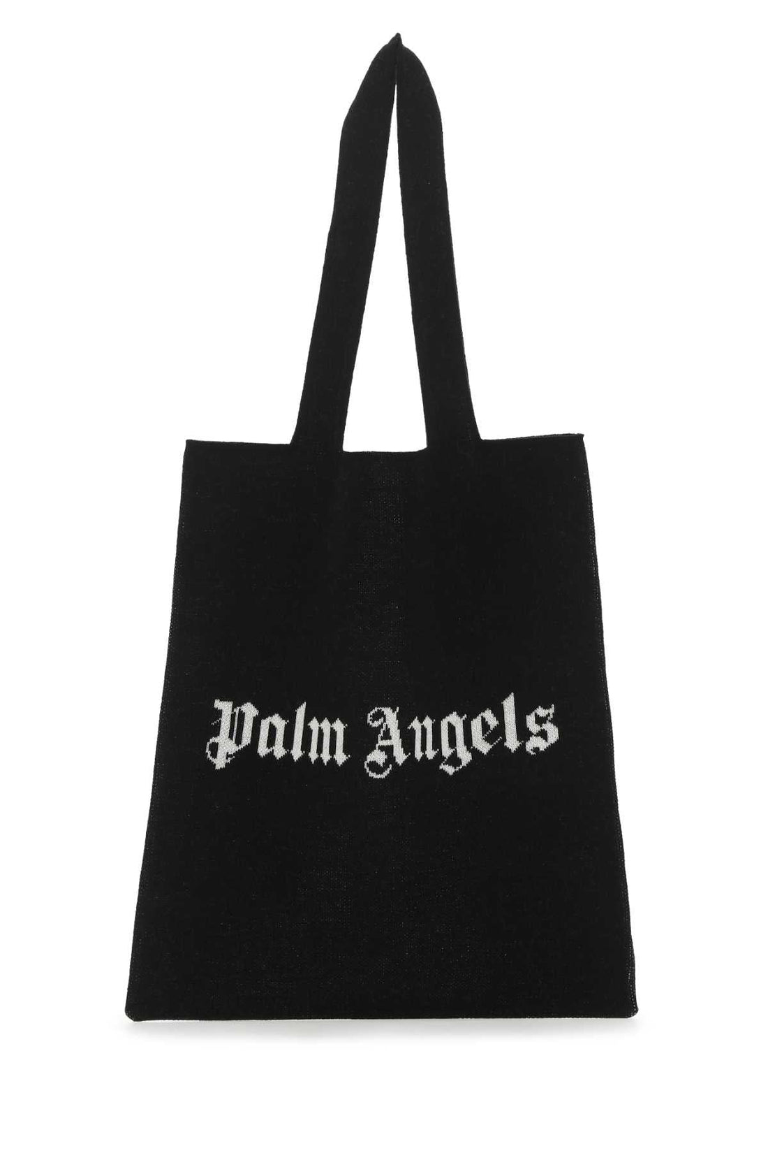 Palm Angels Men Black Wool Blend Shopping Bag by Luosophy