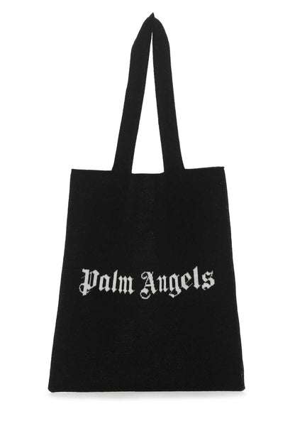 Palm Angels Men Black Wool Blend Shopping Bag by Luosophy