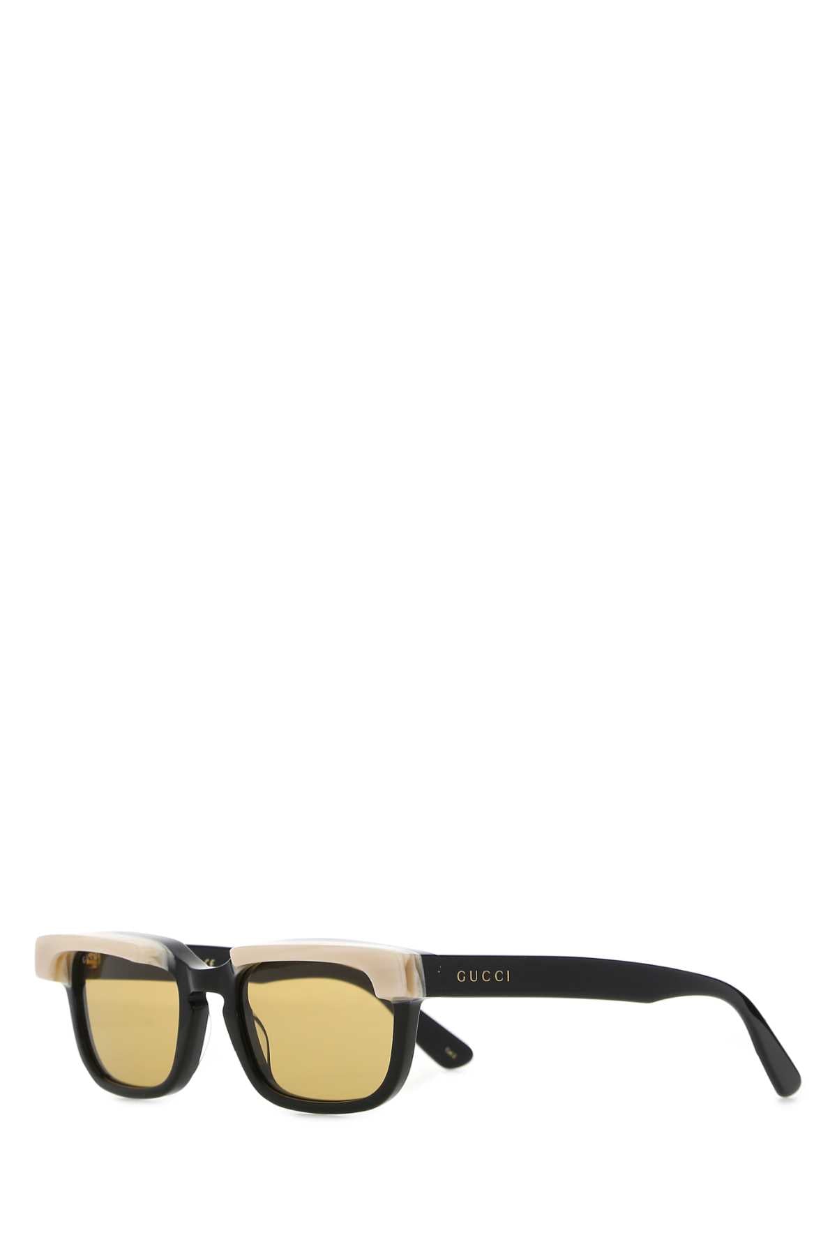 Gucci Men Black Acetate Sunglasses by Luosophy