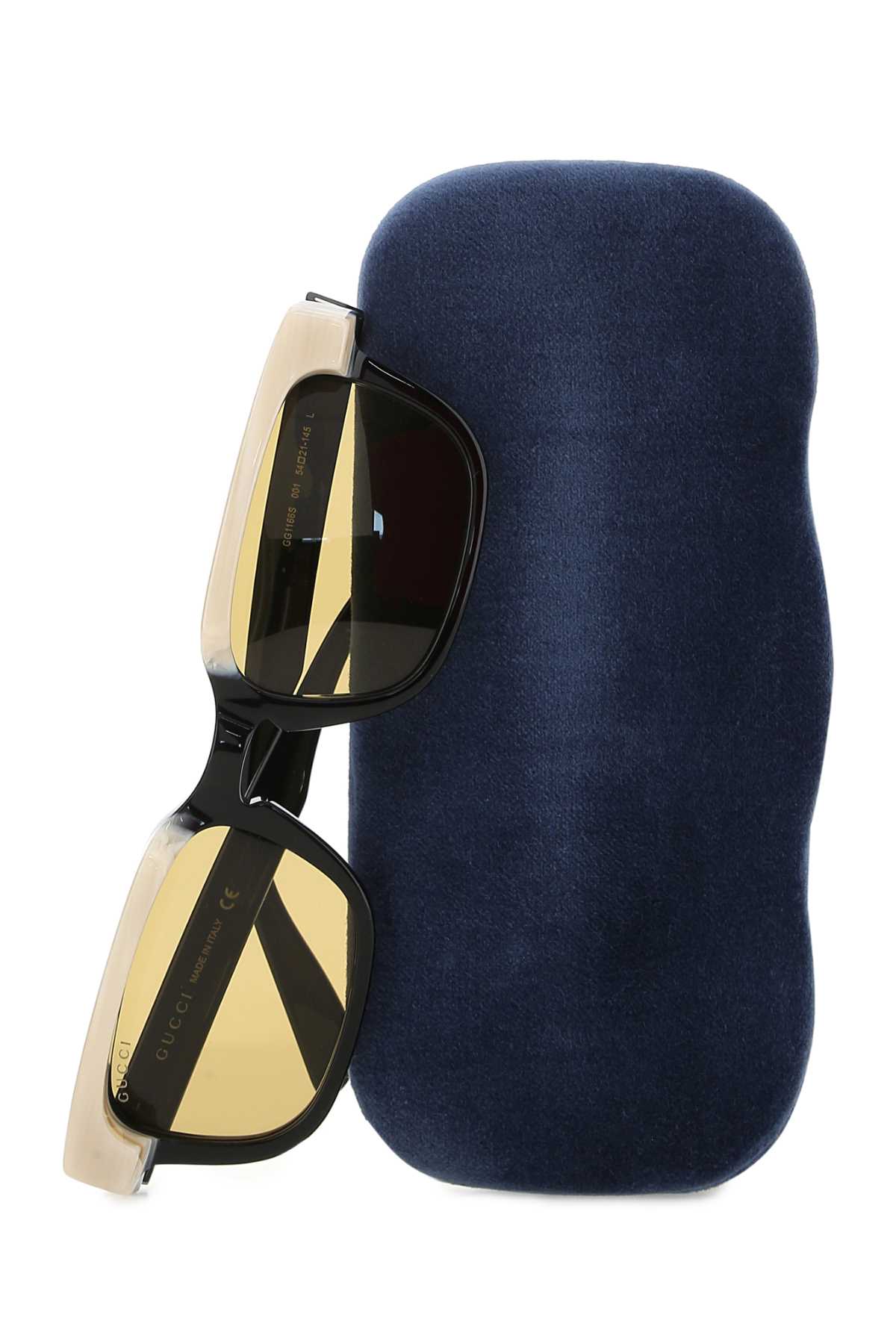 Gucci Men Black Acetate Sunglasses by Luosophy