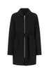 Givenchy Women Black Wool Blend Coat by Luosophy