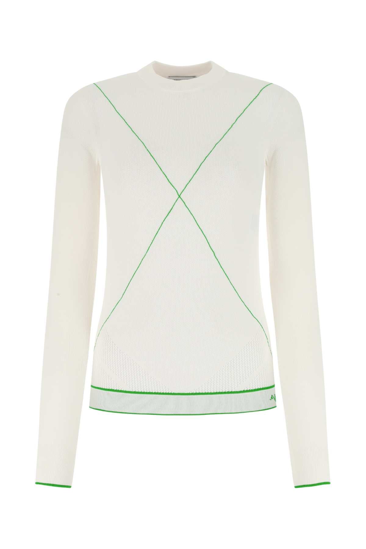 Bottega Veneta Women White Viscose Blend Sweater by Luosophy
