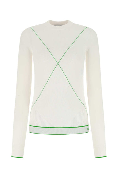 Bottega Veneta Women White Viscose Blend Sweater by Luosophy
