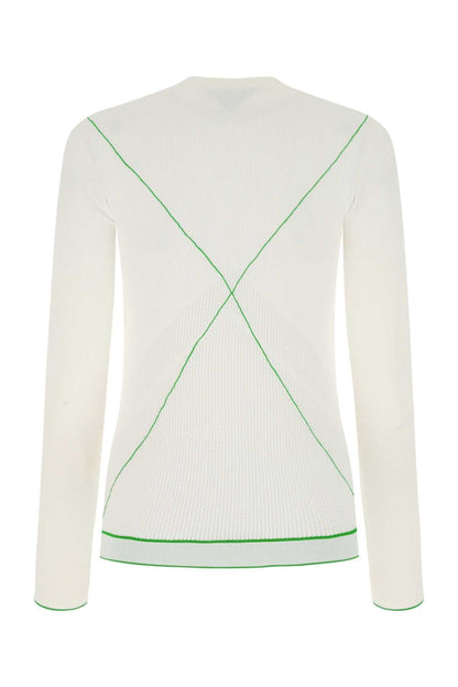 Bottega Veneta Women White Viscose Blend Sweater by Luosophy